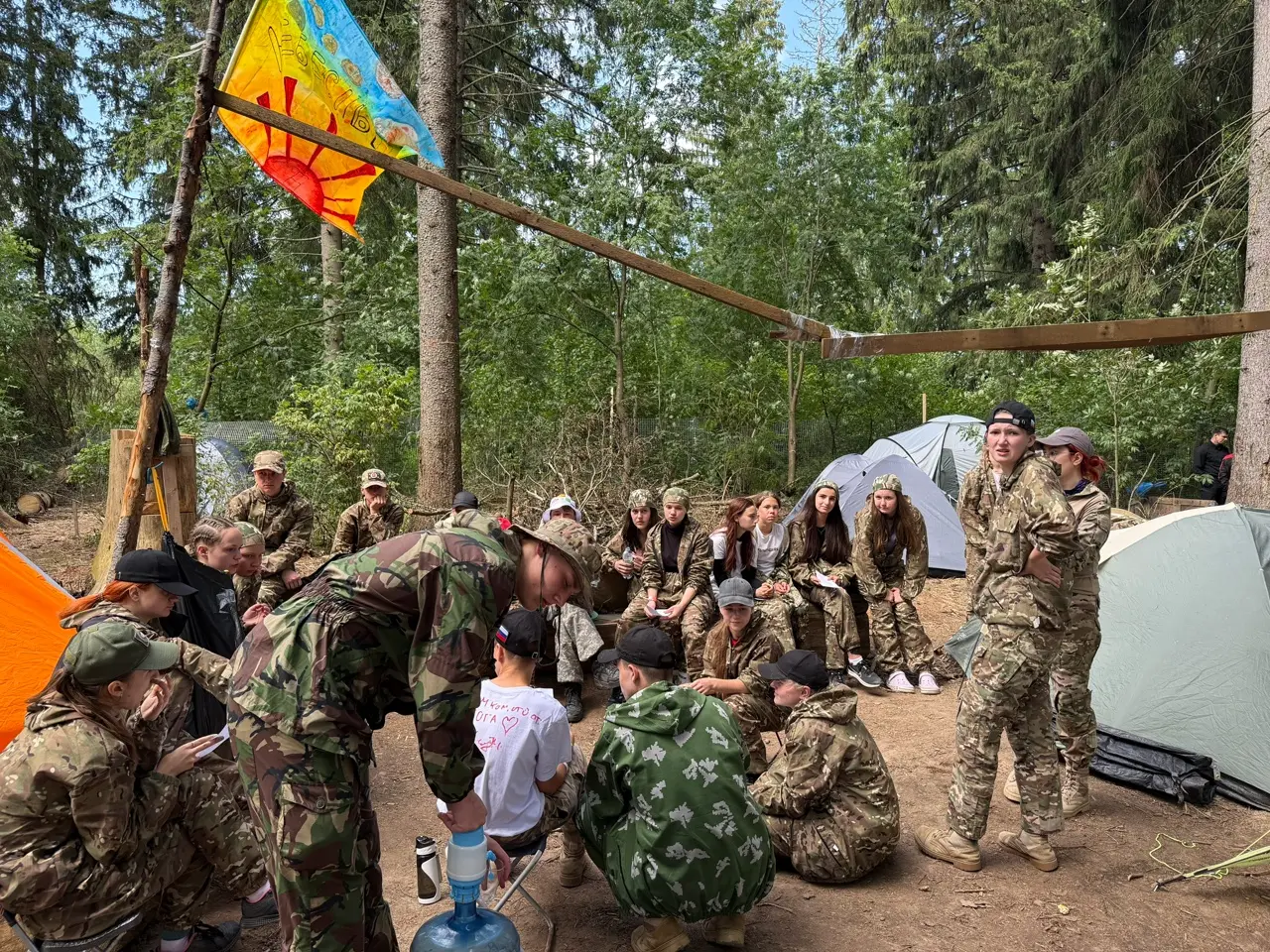 Коломенские юнармейцы принимают участие в военно-патриотических сборах
