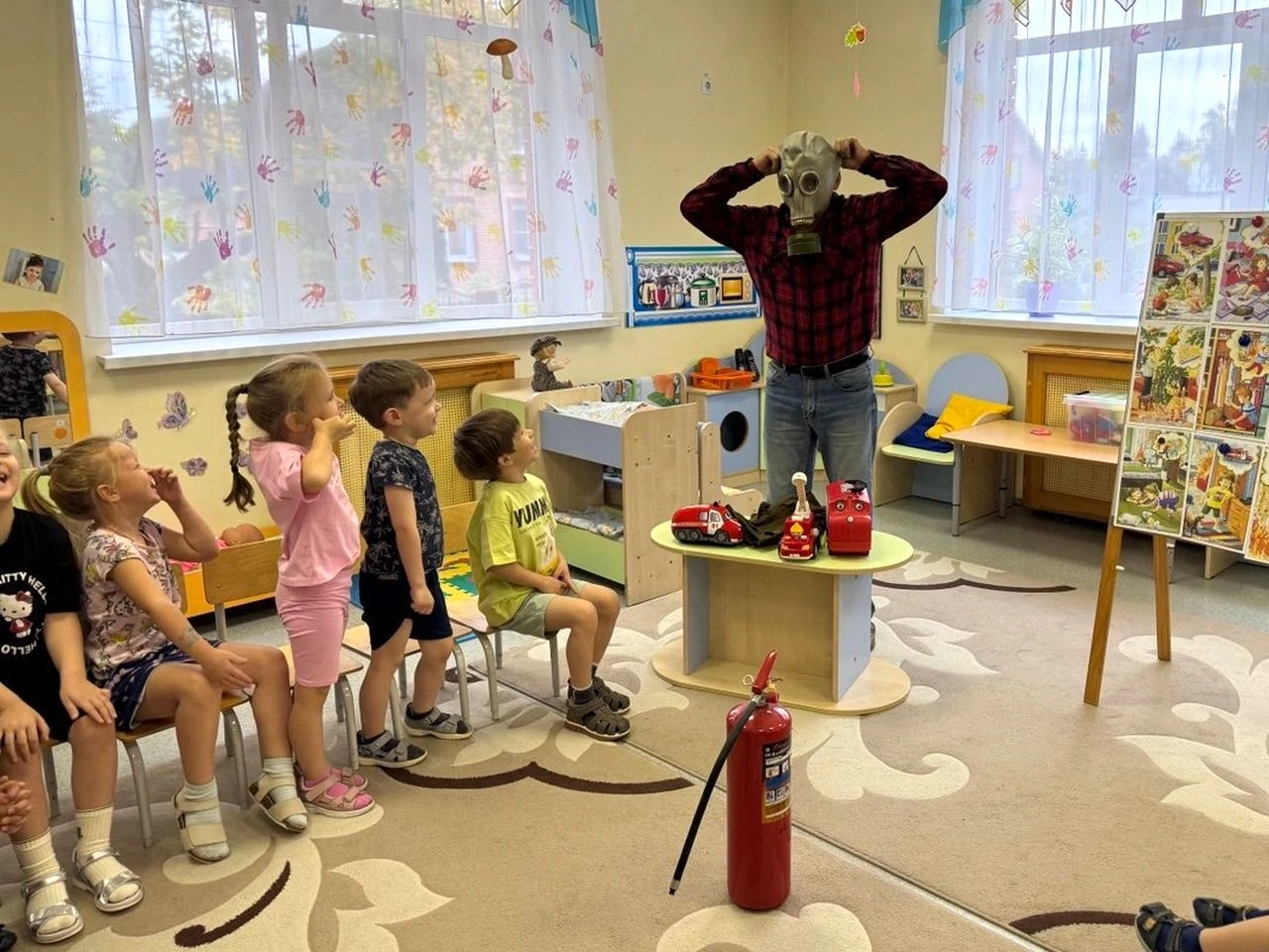 В детсадах Коломны провели занятия по пожарной безопасности