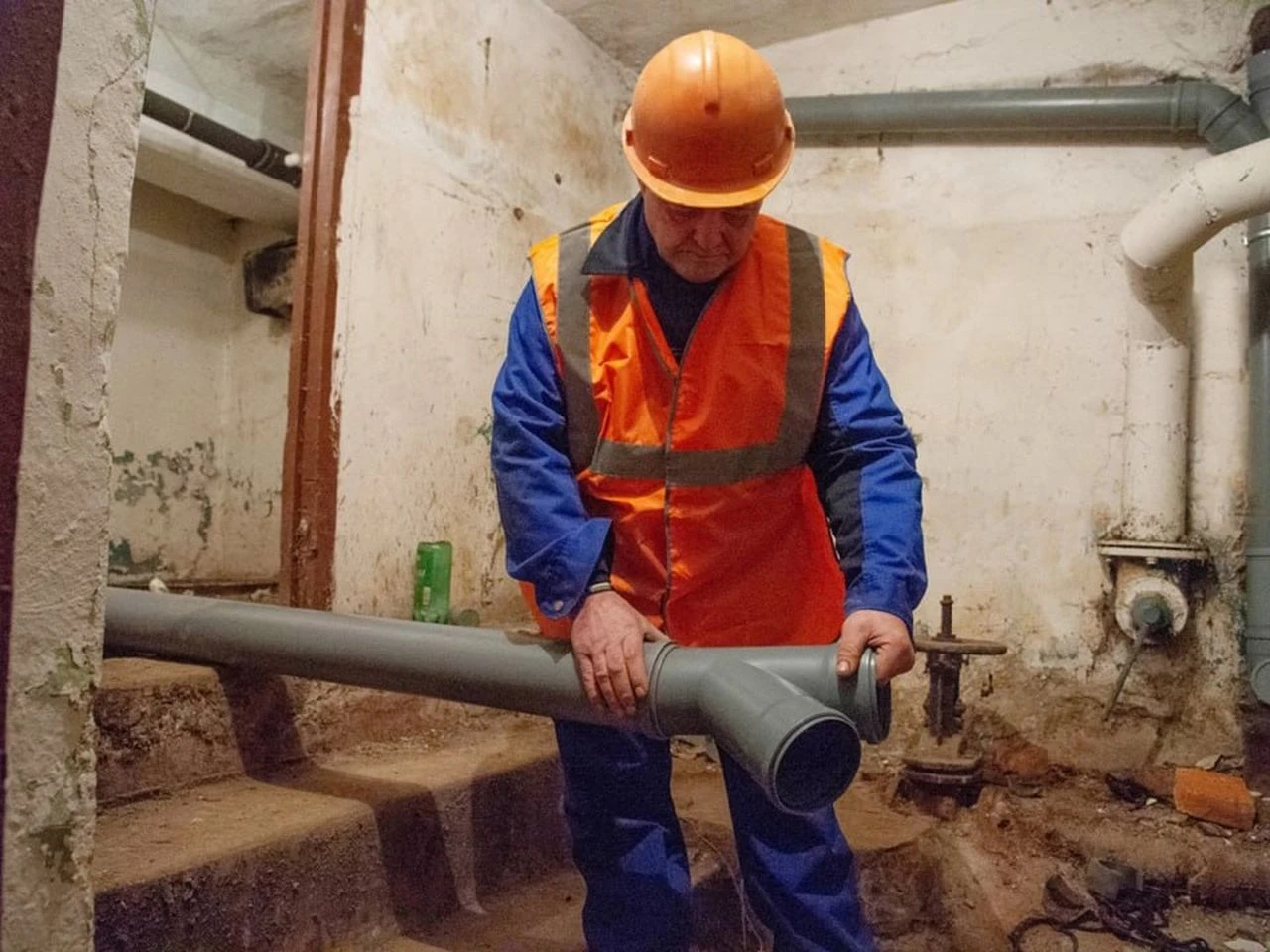 Кусок вазы извлекли из канализационной системы в коломенском доме