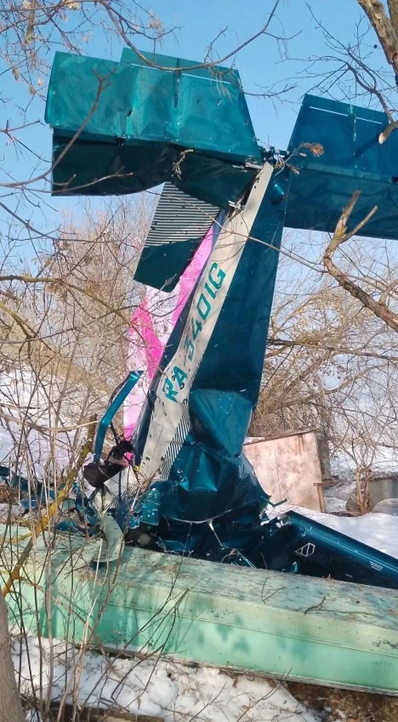 В Коломне упал легкомоторный самолет